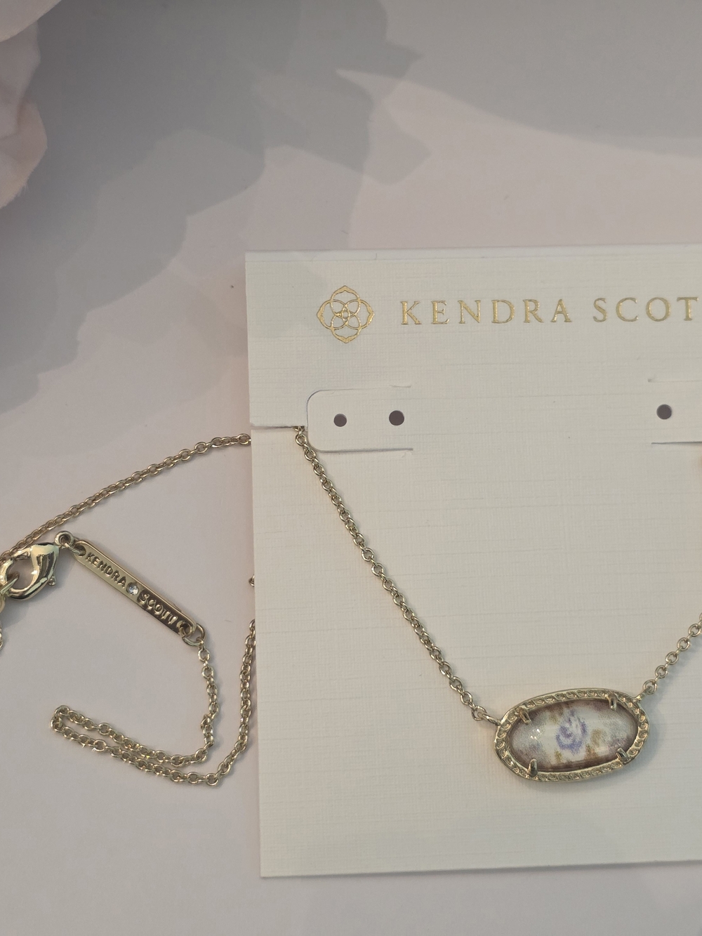Kendra Scott - Love shack fancy Blue Elisa Necklace with Bow